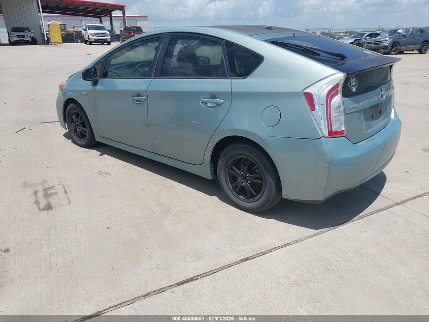2014 Toyota Prius VIN JTDKN3DU3E1752852 IAAI salvage auction — NORMAL WEAR, Original (Texas), sold $1,525 on 2026-07-31 (photo 3)