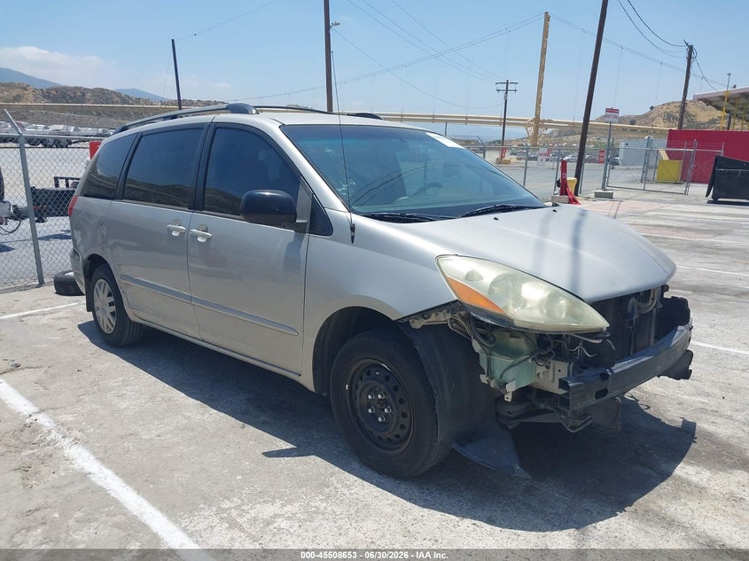2006 Toyota Sienna VIN 5TDZA23C16S397973 IAAI salvage auction — FRONT END, Salvage (California), sold $625 on 2026-07-22 (photo 1)