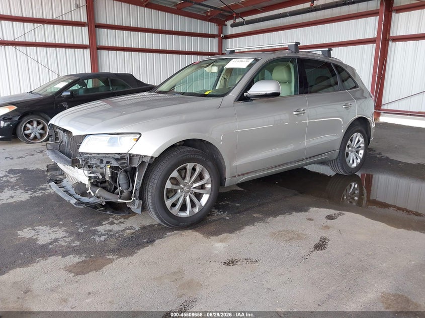 2017 Audi Q5 VIN WA1C2AFP4HA022925 IAAI salvage auction — FRONT END, Salvage (California), sold $2,500 on 2026-07-09 (photo 2)