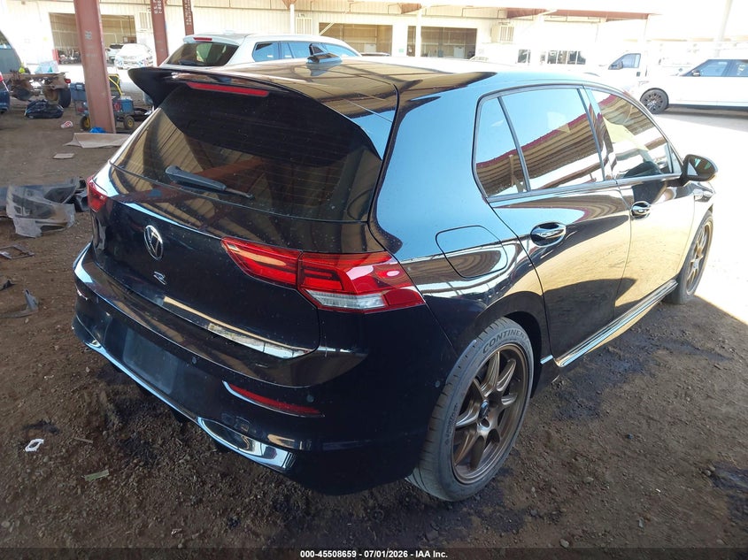 2022 Volkswagen Golf r VIN WVWEB7CD6NW169130 IAAI salvage auction — FRONT END, Wait Title, sold $9,050 on 2026-08-18 (photo 4)