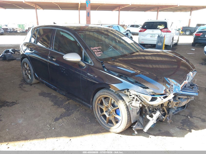 2022 Volkswagen Golf r VIN WVWEB7CD6NW169130 IAAI salvage auction — FRONT END, Wait Title, sold $9,050 on 2026-08-18 (photo 6)