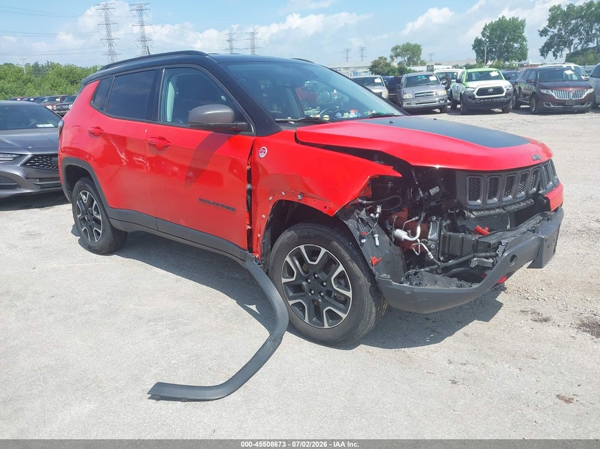 2021 Jeep Compass VIN 3C4NJDDB7MT528956 IAAI salvage auction — RIGHT FRONT, Salvage Title, sold $4,500 on 2026-08-28 (photo 1)