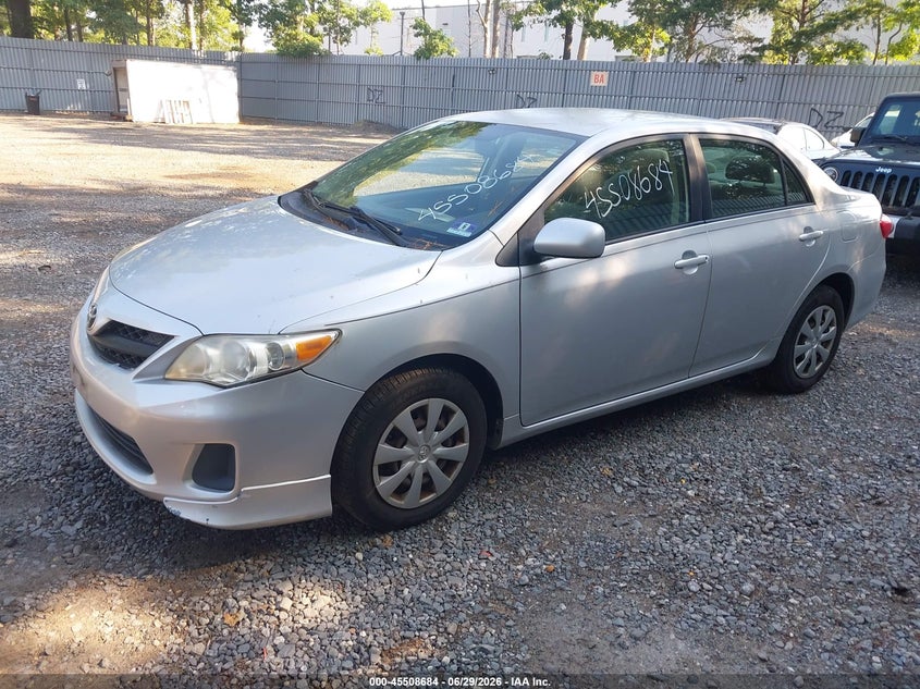 2011 Toyota Corolla VIN JTDBU4EE7B9151554 IAAI salvage auction — FRONT & REAR, Clear (New Jersey), sold $2,650 on 2026-07-15 (photo 2)