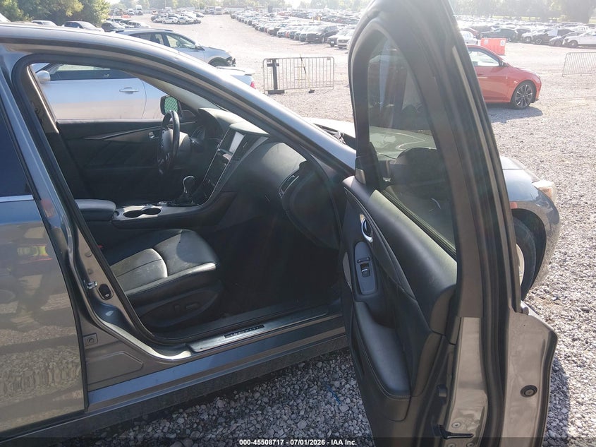2017 Infiniti Q50 VIN JN1EV7AR2HM839779 IAAI salvage auction — Burn Engine, Salvage Title, sold $625 on 2026-09-02 (photo 5)