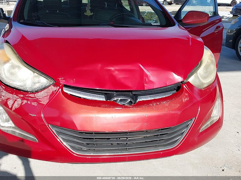 2016 Hyundai Elantra VIN KMHDH4AE4GU511057 IAAI salvage auction — NORMAL WEAR, Clear (Florida), sold $1,100 on 2026-07-07 (photo 6)