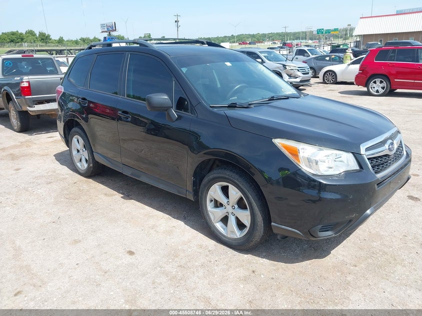 2015 Subaru Forester VIN JF2SJABC2FH826816 IAAI salvage auction — NORMAL WEAR, Clear - Public Restricted (Oklahoma), sold $2,225 on 2026-07-22 (photo 1)
