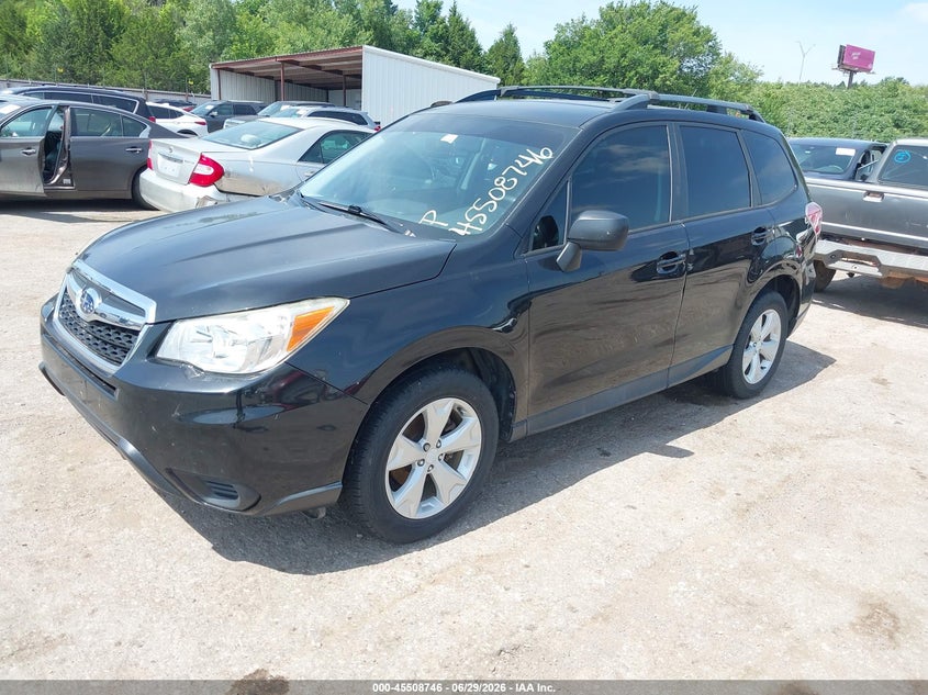 2015 Subaru Forester VIN JF2SJABC2FH826816 IAAI salvage auction — NORMAL WEAR, Clear - Public Restricted (Oklahoma), sold $2,225 on 2026-07-22 (photo 2)