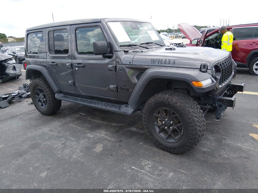 2025 Jeep Wrangler / VIN 1C4PJXDN5SW552832 IAAI salvage auction — REAR END, Salvage Title, sold $14,500 on 2026-07-30 (photo 1)