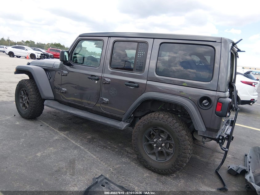 2025 Jeep Wrangler / VIN 1C4PJXDN5SW552832 IAAI salvage auction — REAR END, Salvage Title, sold $14,500 on 2026-07-30 (photo 3)