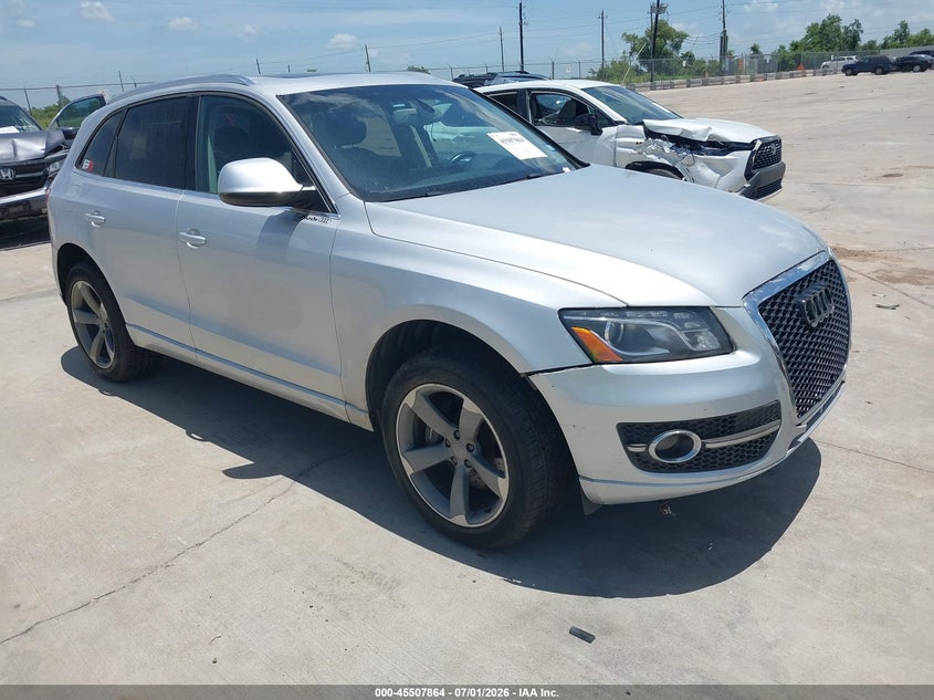 2012 Audi Q5 VIN WA1LFAFPXCA097240 IAAI salvage auction — WATER/FLOOD, Salvage (Texas), sold $250 on 2026-07-24 (photo 1)
