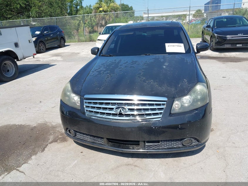 2006 Infiniti M45 VIN JNKBY01E76M207156 IAAI salvage auction — NORMAL WEAR, Clear (Florida), sold $350 on 2026-07-29 (photo 6)