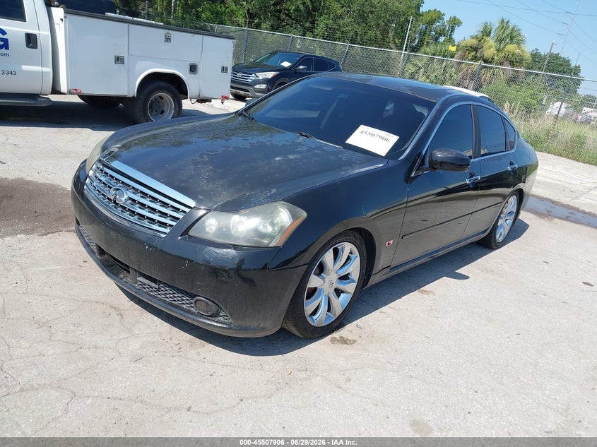 2006 Infiniti M45 VIN JNKBY01E76M207156 IAAI salvage auction — NORMAL WEAR, Clear (Florida), sold $350 on 2026-07-29 (photo 2)
