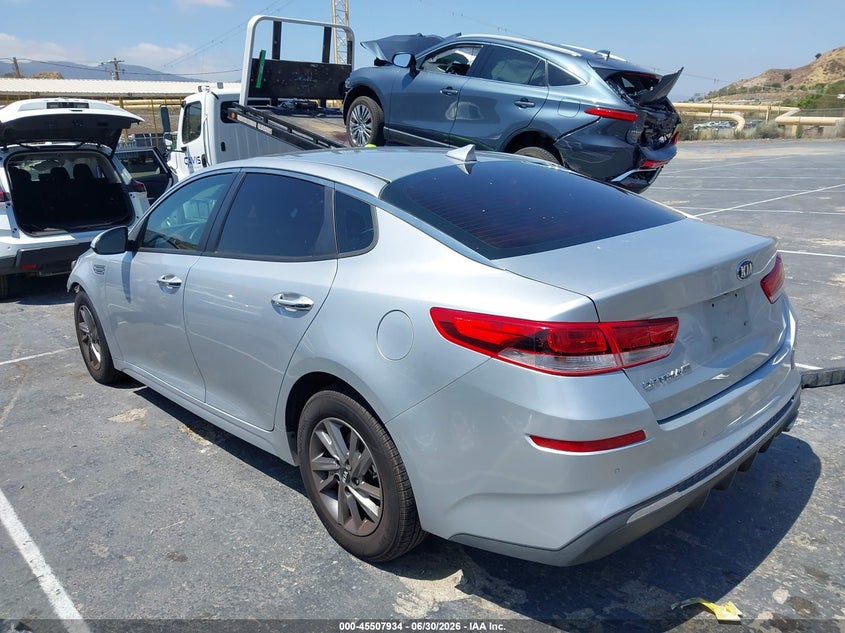 2019 Kia Optima VIN 5XXGT4L33KG346886 IAAI salvage auction — FRONT END, Salvage (California), sold $1,550 on 2026-07-15 (photo 3)