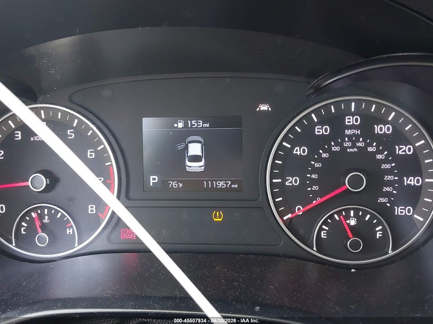 2019 Kia Optima VIN 5XXGT4L33KG346886 IAAI salvage auction — FRONT END, Salvage (California), sold $1,550 on 2026-07-15 (photo 7)
