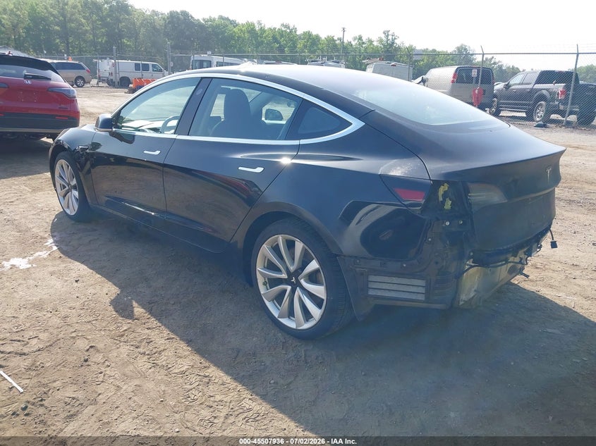 2018 Tesla Model 3 VIN 5YJ3E1EA9JF023625 IAAI salvage auction — REAR END, Salvage - Greater Than 75% (Maryland), sold $6,975 on 2026-08-01 (photo 3)