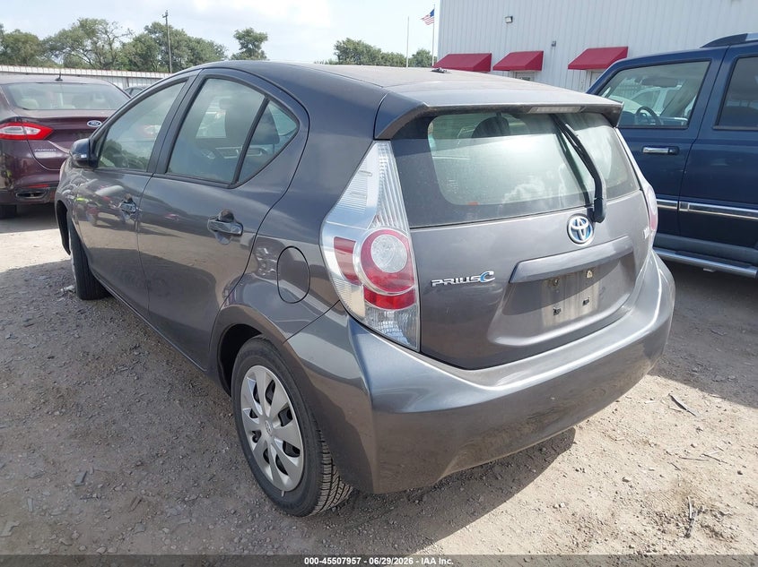 2014 Toyota Prius c VIN JTDKDTB3XE1083024 IAAI salvage auction — NORMAL WEAR, Clear (California), sold $1,225 on 2026-07-28 (photo 3)