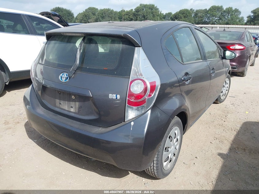 2014 Toyota Prius c VIN JTDKDTB3XE1083024 IAAI salvage auction — NORMAL WEAR, Clear (California), sold $1,225 on 2026-07-28 (photo 4)