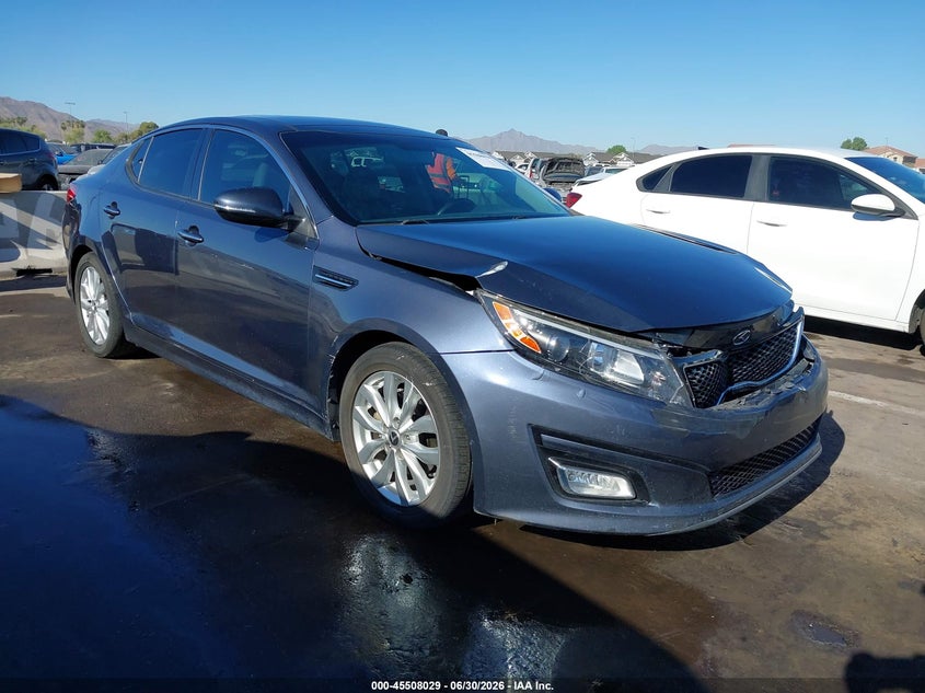 2015 Kia Optima VIN 5XXGN4A76FG398261 IAAI salvage auction — FRONT END, Salvage (Arizona), sold $2,275 on 2026-07-28 (photo 1)