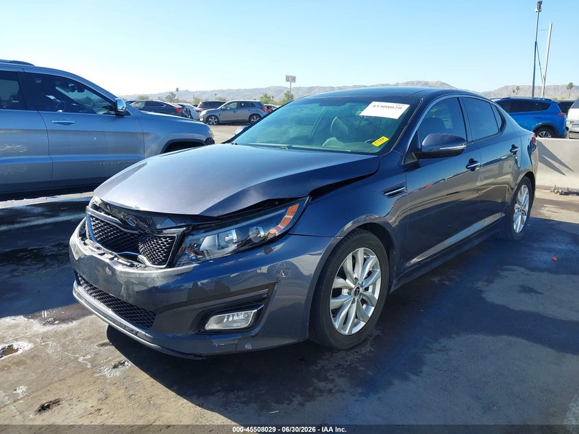 2015 Kia Optima VIN 5XXGN4A76FG398261 IAAI salvage auction — FRONT END, Salvage (Arizona), sold $2,275 on 2026-07-28 (photo 2)