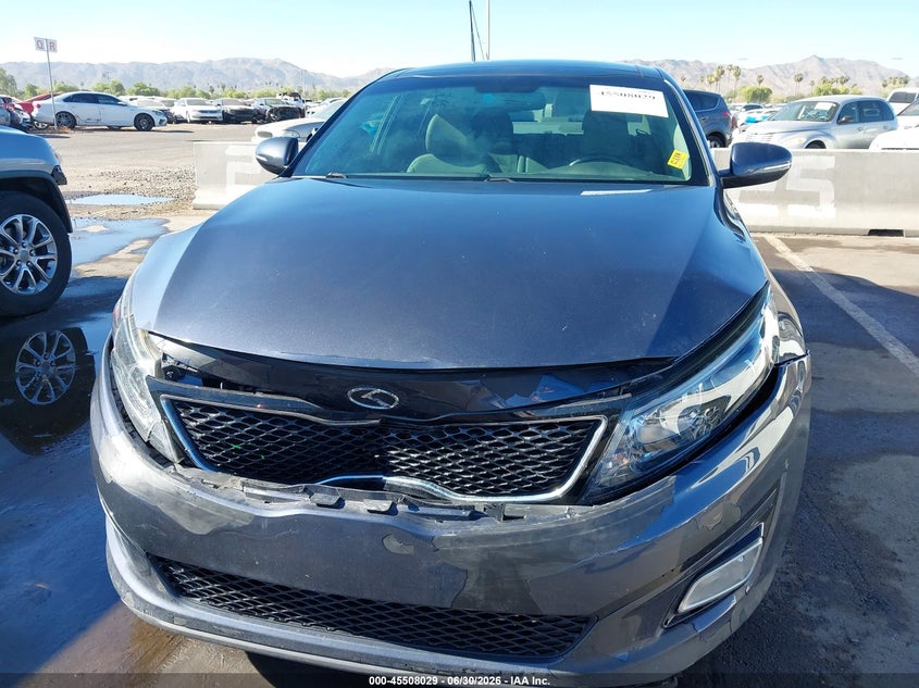 2015 Kia Optima VIN 5XXGN4A76FG398261 IAAI salvage auction — FRONT END, Salvage (Arizona), sold $2,275 on 2026-07-28 (photo 6)