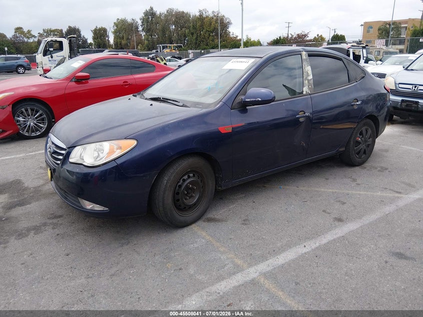 2010 Hyundai Elantra VIN KMHDU4ADXAU991888 IAAI salvage auction — REAR END, Salvage (California), sold $400 on 2026-07-30 (photo 2)