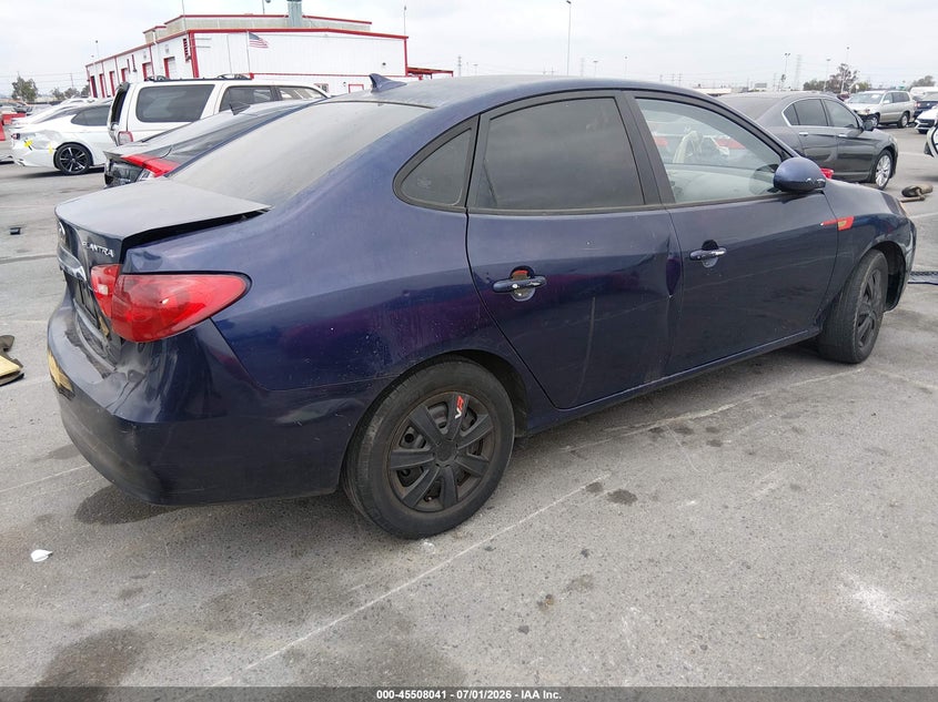 2010 Hyundai Elantra VIN KMHDU4ADXAU991888 IAAI salvage auction — REAR END, Salvage (California), sold $400 on 2026-07-30 (photo 4)
