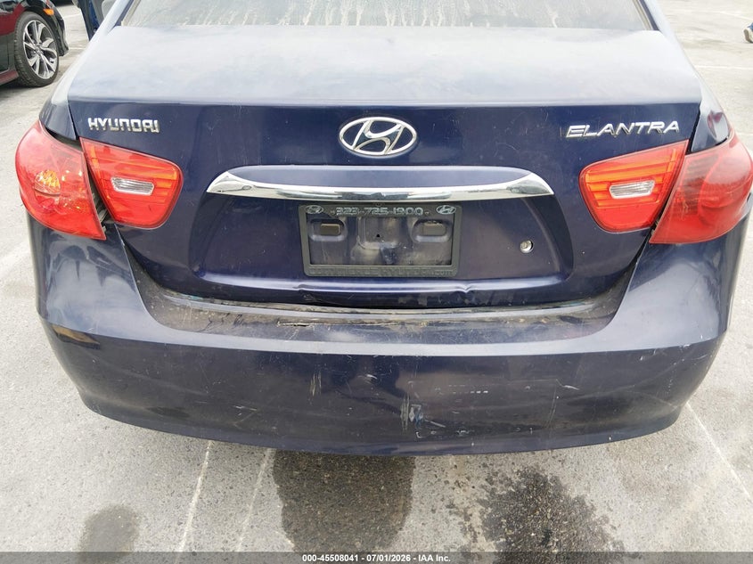 2010 Hyundai Elantra VIN KMHDU4ADXAU991888 IAAI salvage auction — REAR END, Salvage (California), sold $400 on 2026-07-30 (photo 6)