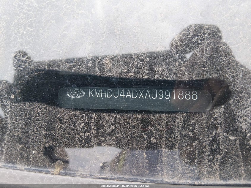2010 Hyundai Elantra VIN KMHDU4ADXAU991888 IAAI salvage auction — REAR END, Salvage (California), sold $400 on 2026-07-30 (photo 9)