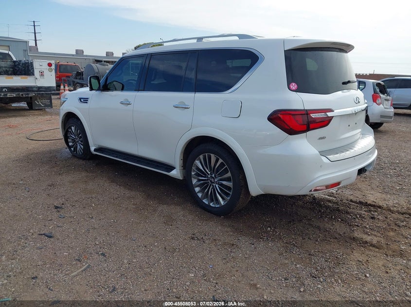 2021 Infiniti Qx80 VIN JN8AZ2BE4M9270661 IAAI salvage auction — SIDE, Salvage Title, sold $17,100 on 2026-07-31 (photo 3)
