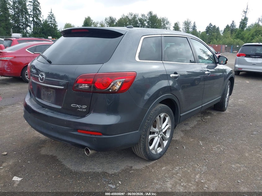 2013 Mazda Cx-9 VIN JM3TB3DV8D0420553 IAAI salvage auction — LEFT REAR, Bill Of Sale (Washington), sold $1,350 on 2026-07-22 (photo 4)