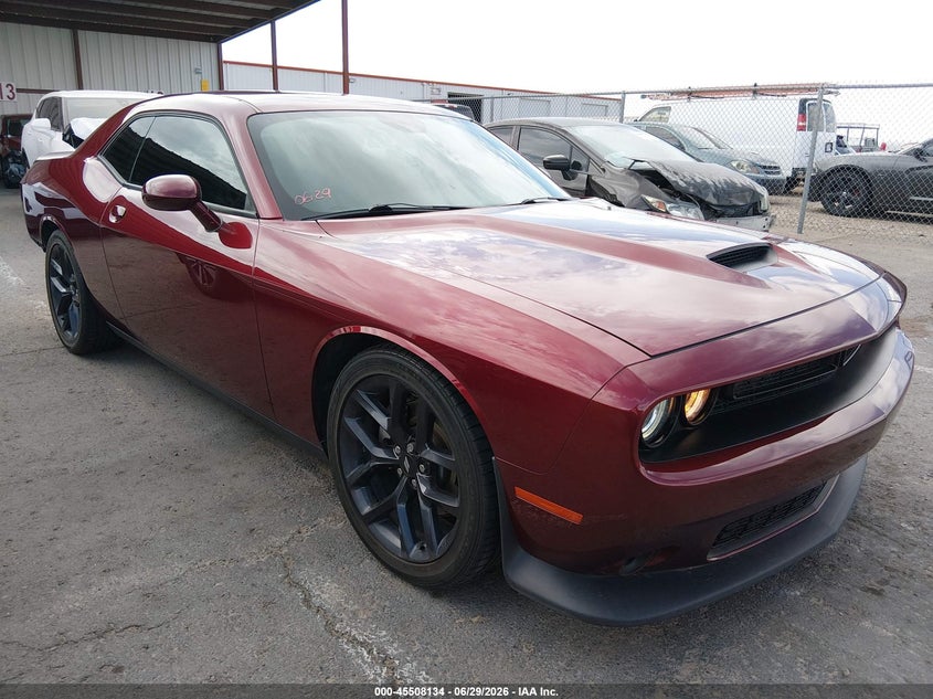 2023 Dodge Challenger VIN 2C3CDZJG5PH621312 IAAI salvage auction — LEFT SIDE, Salvage Title, sold $8,200 on 2026-08-27 (photo 1)