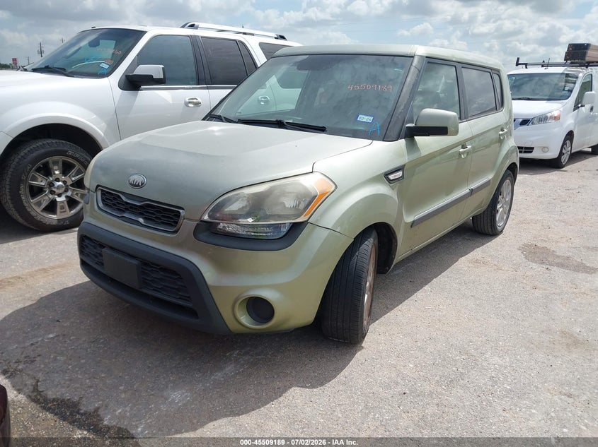 2013 Kia Soul VIN KNDJT2A57D7603977 IAAI salvage auction — NORMAL WEAR, Original (Texas), sold $25 on 2026-07-29 (photo 2)