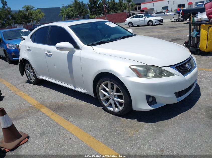 2012 Lexus Is VIN JTHBF5C2XC5169837 IAAI salvage auction — REAR END, Salvage (California), sold $575 on 2026-07-21 (photo 1)