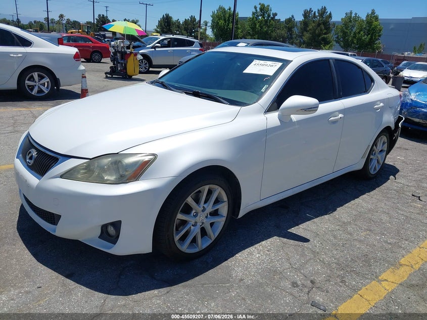 2012 Lexus Is VIN JTHBF5C2XC5169837 IAAI salvage auction — REAR END, Salvage (California), sold $575 on 2026-07-21 (photo 2)