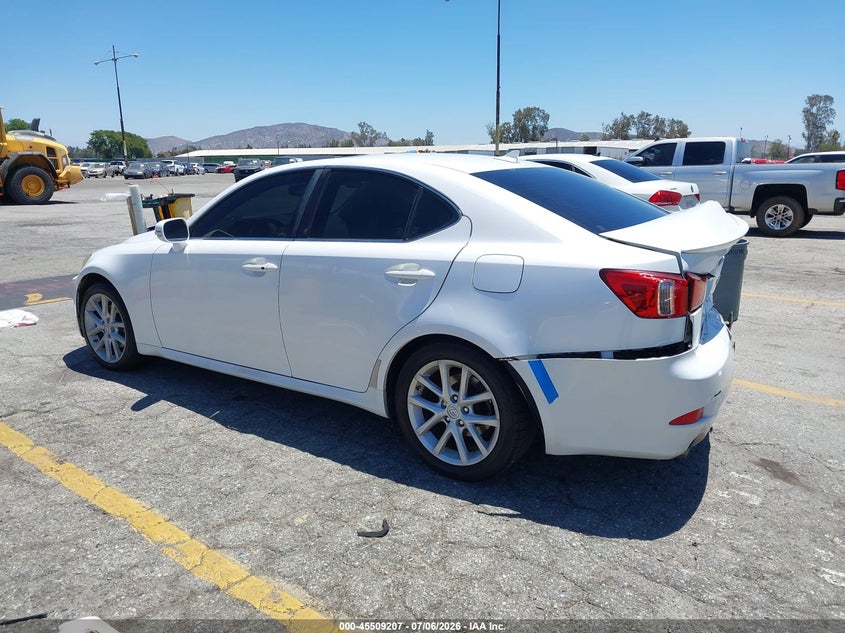 2012 Lexus Is VIN JTHBF5C2XC5169837 IAAI salvage auction — REAR END, Salvage (California), sold $575 on 2026-07-21 (photo 3)