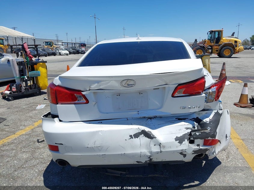 2012 Lexus Is VIN JTHBF5C2XC5169837 IAAI salvage auction — REAR END, Salvage (California), sold $575 on 2026-07-21 (photo 6)