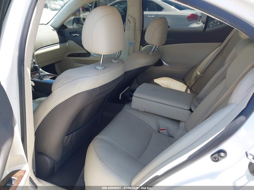 2012 Lexus Is VIN JTHBF5C2XC5169837 IAAI salvage auction — REAR END, Salvage (California), sold $575 on 2026-07-21 (photo 8)