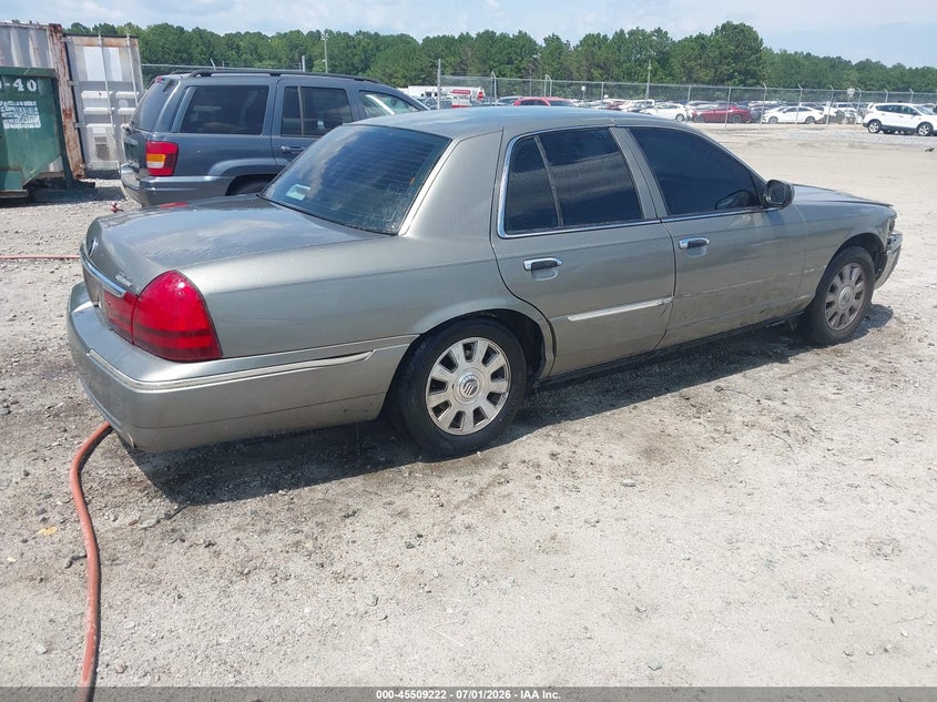 2003 Mercury Grand marquis VIN 2MEHM75W63X699409 IAAI salvage auction — NORMAL WEAR, Repossession Paperwork (Georgia), sold $300 on 2026-07-31 (photo 4)