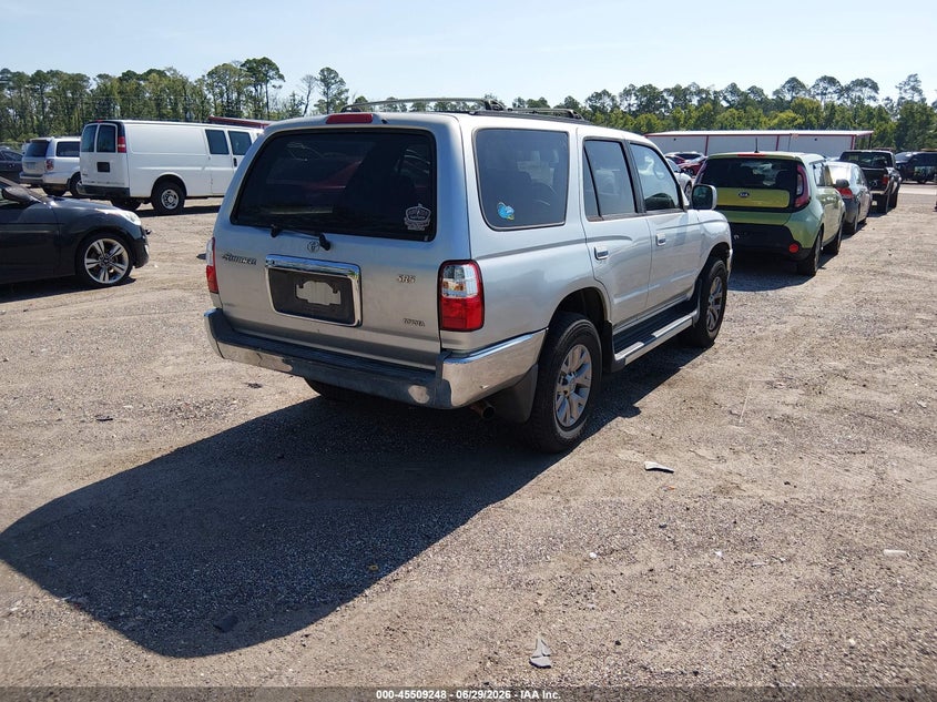 2002 Toyota 4runner VIN JT3GN86R420230829 IAAI salvage auction — NORMAL WEAR, Clear (Florida), sold $625 on 2026-07-28 (photo 4)