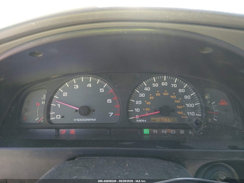 2002 Toyota 4runner VIN JT3GN86R420230829 IAAI salvage auction — NORMAL WEAR, Clear (Florida), sold $625 on 2026-07-28 (photo 7)