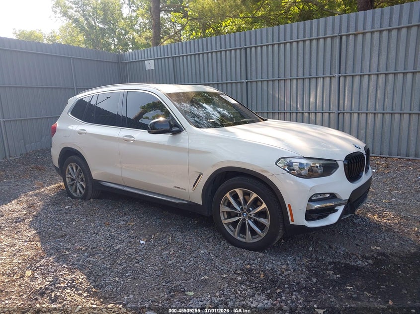 2018 BMW X3 VIN 5UXTR9C51JLC69415 IAAI salvage auction — FRONT END, Salvage (New Jersey), sold $6,200 on 2026-07-29 (photo 1)