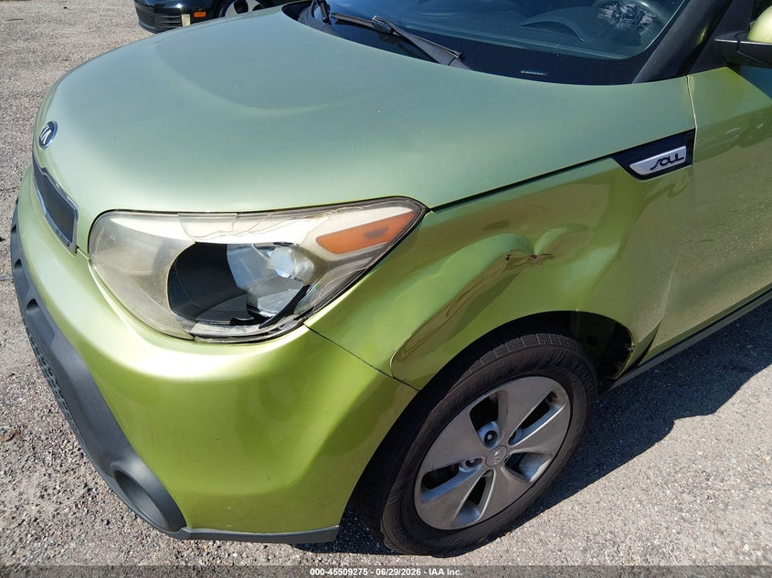 2016 Kia Soul VIN KNDJN2A29G7867657 IAAI salvage auction — NORMAL WEAR, Clear (Florida), sold $625 on 2026-07-14 (photo 6)