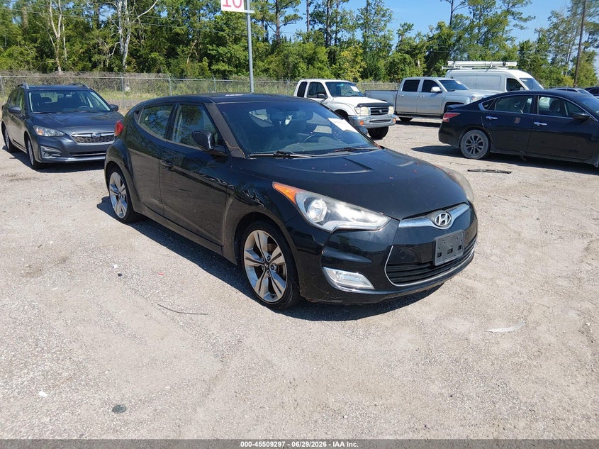 2014 Hyundai Veloster VIN KMHTC6AD6EU184526 IAAI salvage auction — NORMAL WEAR, Clear (Texas), sold $1,400 on 2026-07-07 (photo 1)