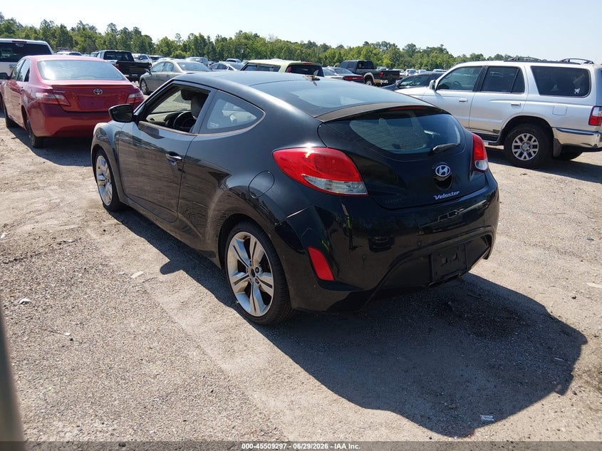 2014 Hyundai Veloster VIN KMHTC6AD6EU184526 IAAI salvage auction — NORMAL WEAR, Clear (Texas), sold $1,400 on 2026-07-07 (photo 3)