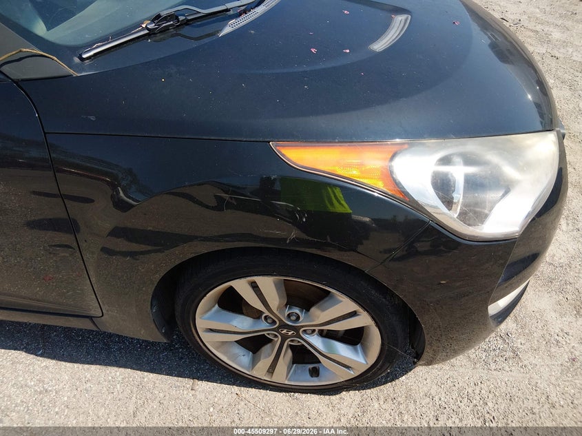 2014 Hyundai Veloster VIN KMHTC6AD6EU184526 IAAI salvage auction — NORMAL WEAR, Clear (Texas), sold $1,400 on 2026-07-07 (photo 6)