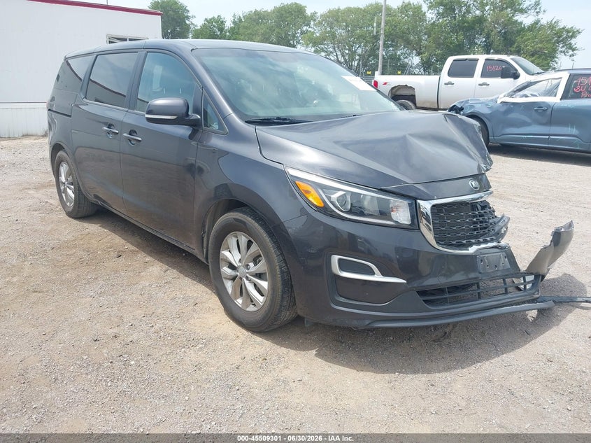 2019 Kia SEDONA VIN KNDMB5C18K6571488 IAAI salvage auction — NORMAL WEAR, Certificate Of Title (Nebraska), sold $525 on 2026-07-30 (photo 1)