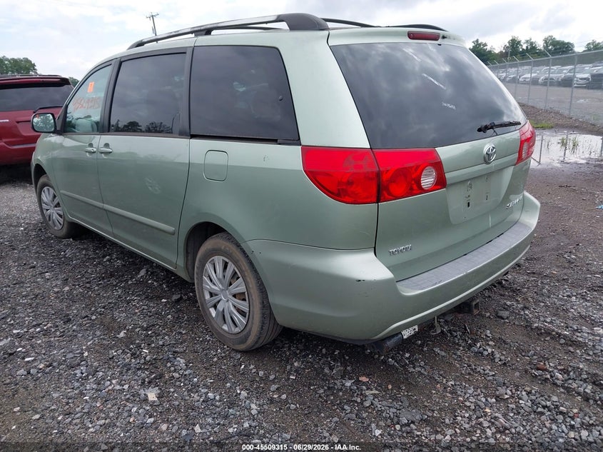 2008 Toyota Sienna VIN 5TDZK23C28S171411 IAAI salvage auction — NORMAL WEAR, Clear (Virginia), sold $25 on 2026-07-24 (photo 3)