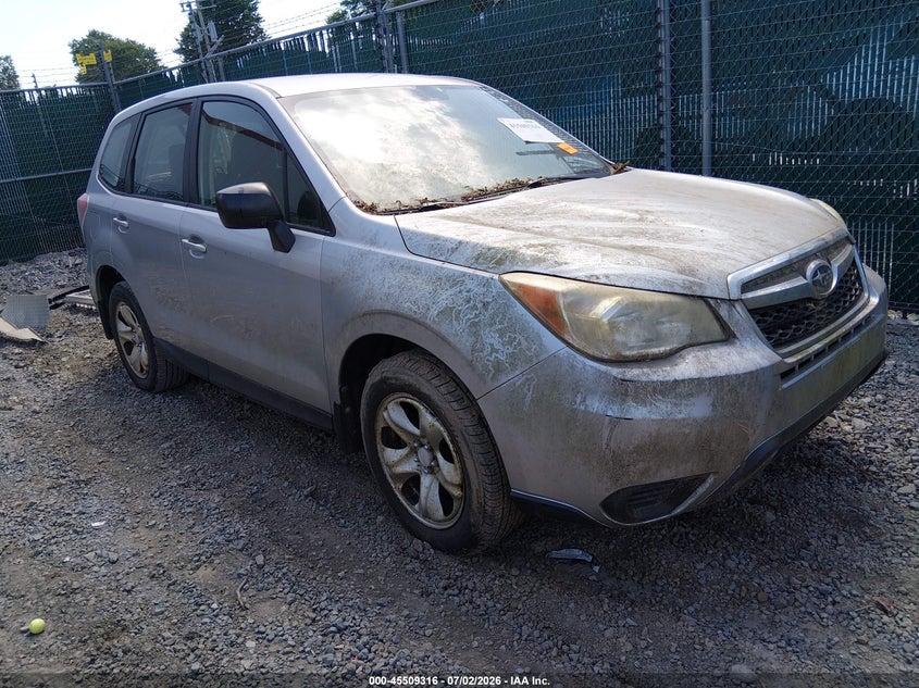 2014 Subaru Forester VIN JF2SJAAC2EH412497 IAAI salvage auction — NORMAL WEAR, Original (West Virginia), sold $1,025 on 2026-07-29 (photo 1)
