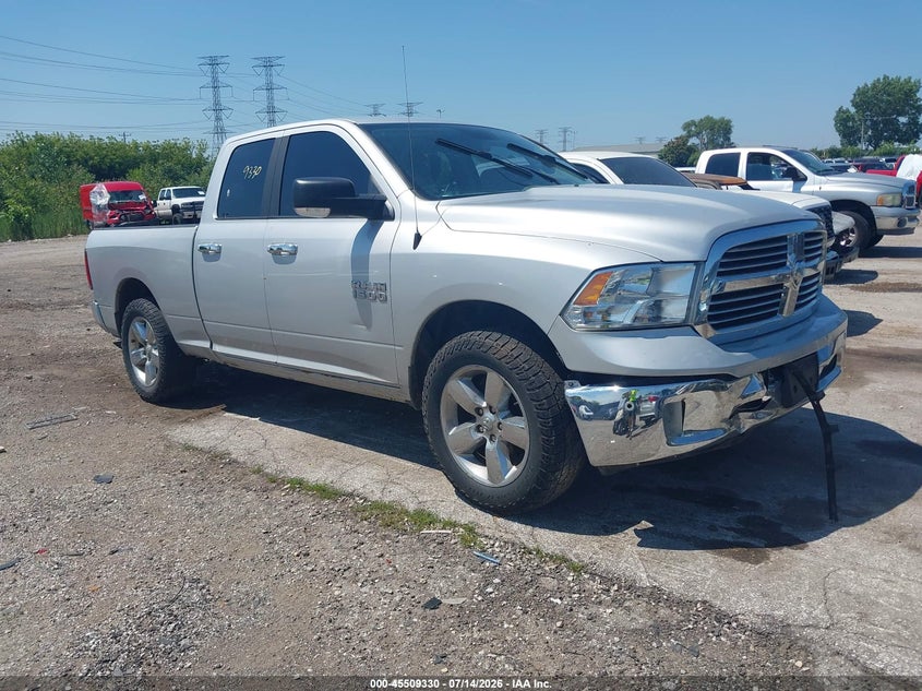 2018 Ram 1500 VIN 1C6RR7GG7JS310524 IAAI salvage auction — FRONT END, Salvage (Illinois), sold $2,700 on 2026-08-24 (photo 1)