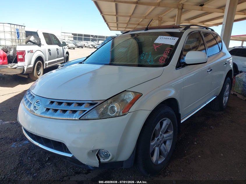 2006 Nissan Murano VIN JN8AZ08T66W419019 IAAI salvage auction — NORMAL WEAR, Clear (Arizona), sold $25 on 2026-07-28 (photo 2)